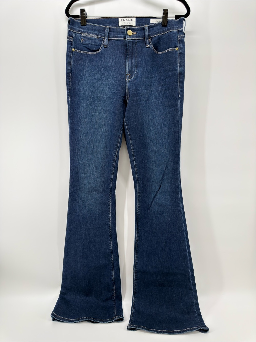 Frame Le High Flare Jean 29 x 35” high rise stretch tall long